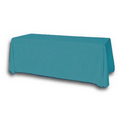 6' Blank Solid Color Polyester Table Throw - Teal